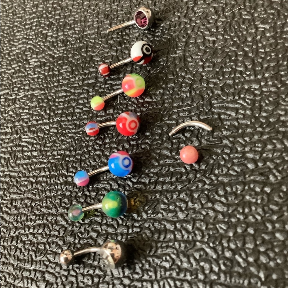 Lot of Various Belly Button Rings